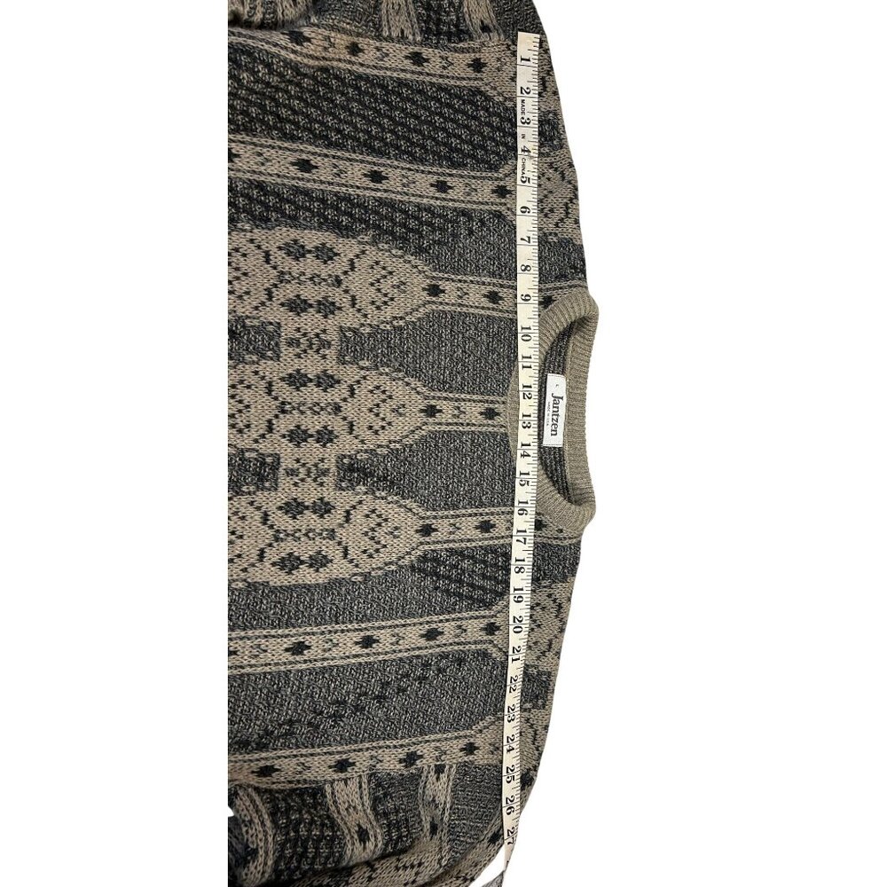 VTG Jantzen Men's Lg Sweater Grunge 90s Cosby Grandpa Core Alternative Abstract - Picture 5 of 8